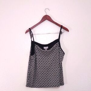 LIGHTLY USED LIZ CLAIBORNE SIZE XL HAS PATTERN SPAGHETTI STRAPS MULTI COLOR